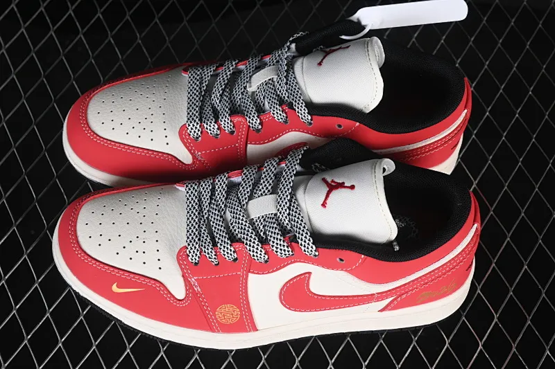 All categories Air Jordan Jordan series basketball shoes Air Jordan 1 Low High-end customized low-top sneakers Air Jordan 1 Low AJ1 Joe 1 Year of the Horse limited high-end customized low-top retro basketball shoes MZ9588-842